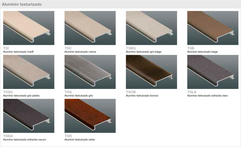 Schluter - Textured lacquered aluminum finishes