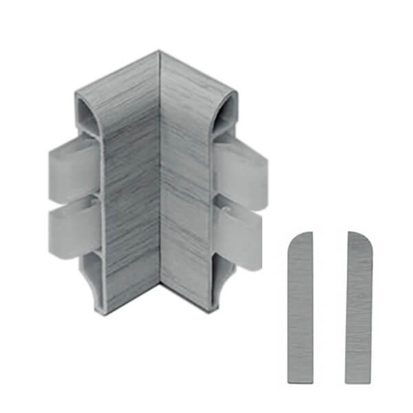Perfil rodapiés de aluminio con canaleta pasacables DESIGNBASE-CQ