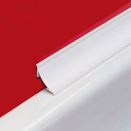 Profilé de finition corniche Global Cove M PVC blanc 25x25 2,5m -  Iperceramica