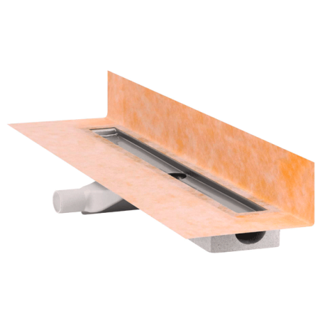 KERDI-LINE-F-50 - Floor-level shower tray drainage kit with horizontal central outlet DN50