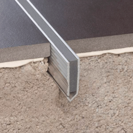 Novojunta Metallic Flecha - Junta de dilatación para suelo en aluminio